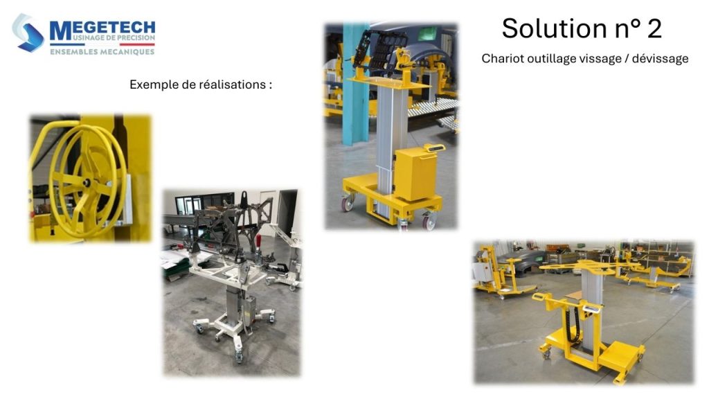 Exemple application ergonomie et performance industrielle Megetech